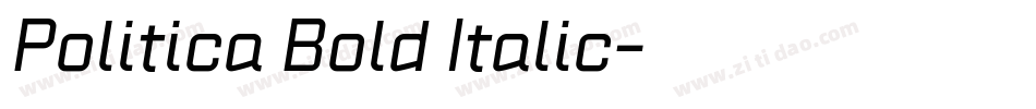 Politica Bold Italic字体转换